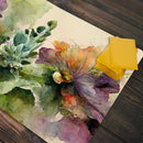 Pressed Watercolor Flowers Playmat