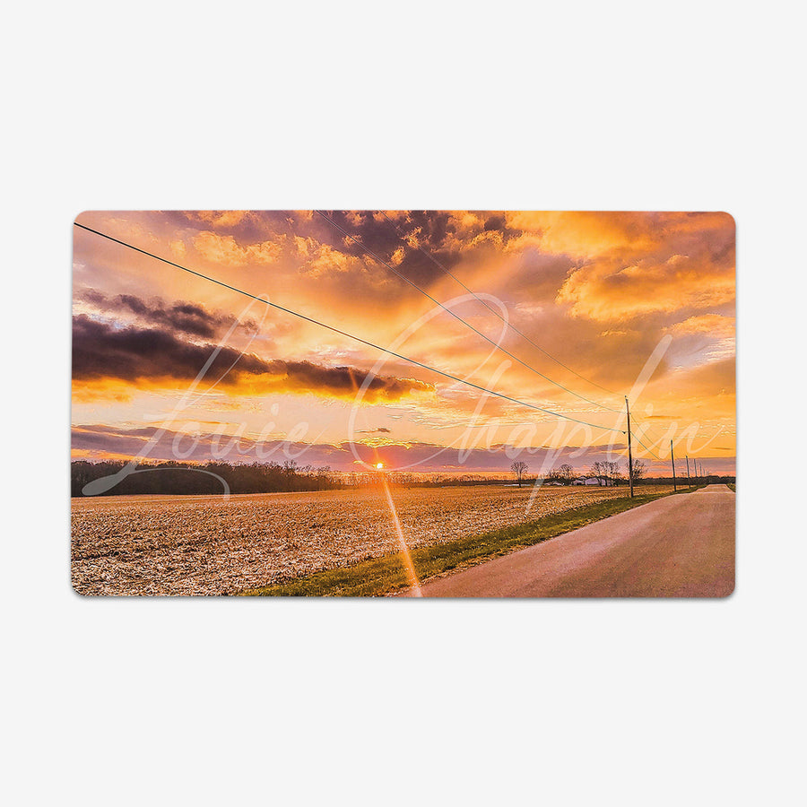 Winter Sunset Playmat