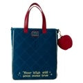 Loungefly Snow White Classic Apple Quilted Velvet Tote Bag With Coin Bag