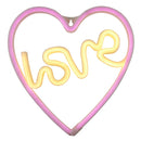 Love Neon LED Light | Heart Shaped Wall Art Sign