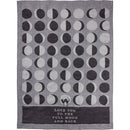 Love You To The Full Moon And Back Kitchen Towel | Black Cat Moon Phases | 20" x 28"