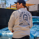 Beige Crewneck Pullover with Machete Logo