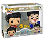 PREORDER (Estimated Arrival Q2 2024) Funko One Piece Pop! Animation Luffy & Foxy Vinyl Figure Set (Chase) Hot Topic Exclusive