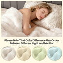 Luxury Fuzzy Plush Rabbit Fur Bubble Blanket for Armchair