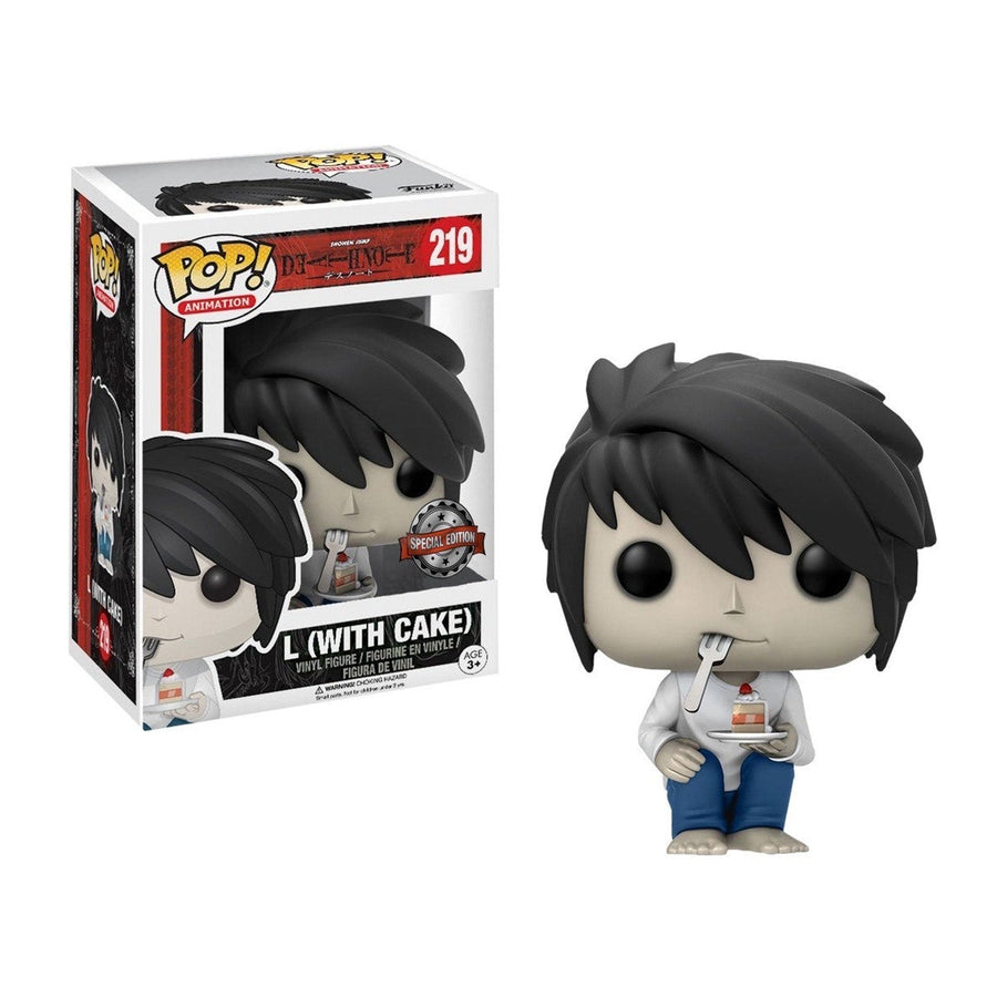 Funko POP! Death Note - L with Cake Vinyl Figure #219 Special Edition Exclusive [READ DESCRIPTION]