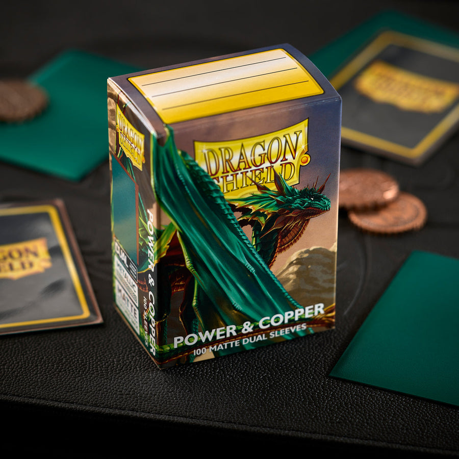 Dragon Shield Matte Dual Sleeves - Power & Copper (100-Pack)