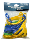12 Pack of Mixed Board Game Box Bands (4 of each Small, Medium, Large)