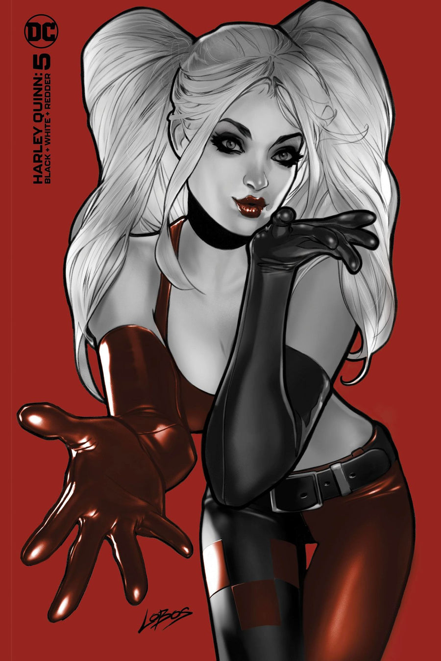 Harley Quinn: Black White & Redder #5 Lobos (616) Exclusive Minimal Virgin Var (12/06/2023)