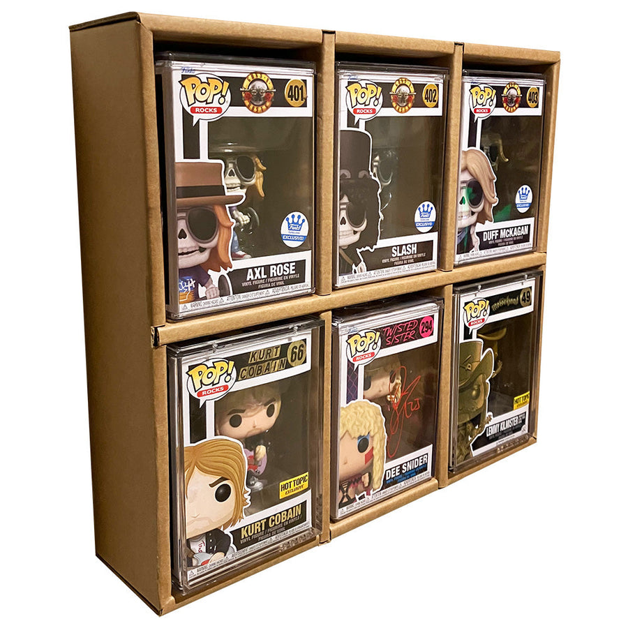 GRAIL KUBBIE BROWN (3x2) - In Box Display Case for Funko Pops in Acrylic Pop Shield Armor (Cardboard)