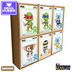 GRAIL KUBBIE BROWN (3x2) - In Box Display Case for Thrilljoy Pix in Protectors (Cardboard)