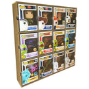 KUBBIE ECO BROWN (3x4) - In Box Display Case for Funko Pops, Wall Mountable & Stackable Pop Shelf (Cardboard)