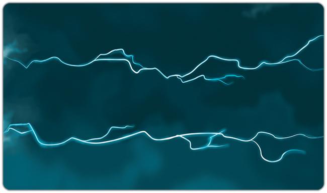 Blue Lightning Playmat