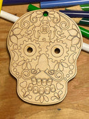 LED Wooden Maker Sugar Skull Kit