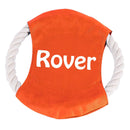 Personalized Name Cotton Rope Flying Disc Dog Toy, Gift for Dog - Blue, Red, Yellow or Orange