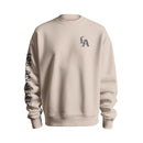 Beige Crewneck Pullover with Machete Logo