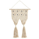 Macrame Two Pocket Plant Holder | Hanging Wall Flower Plant Hanger | 31" x 17"