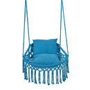 Macrame Swing Chair Hammock Chair with 2 Removable Cushions