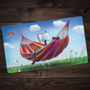Cat Chilling in a Hammock Playmat