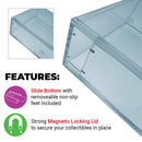 Acrylic Case for PS5 Playstation 5 Standard Video Game Cases, 4mm thick, UV Resistant & Magnetic Slide Bottom