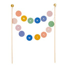 Make a Wish Garland Cake Topper | Cake Decoration | 6.75" x 10"