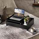 Compact Bay Window Makeup Dressing Table with Flip-Top Mirror