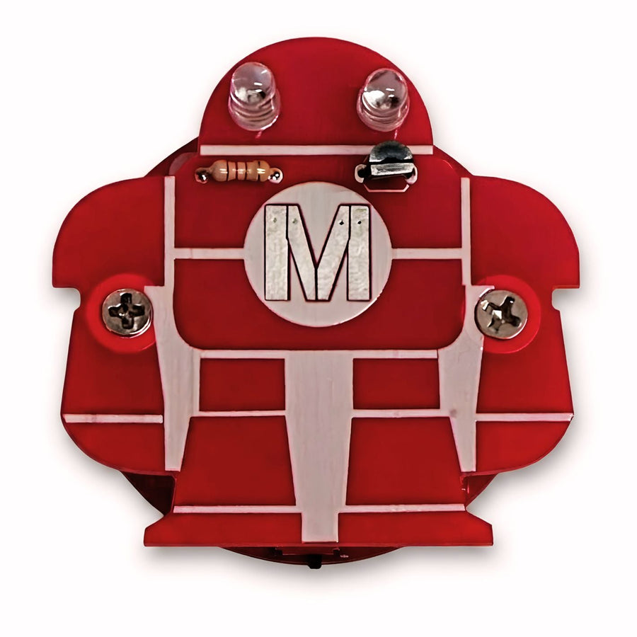 Make: Robot Flashlight Badge (Assembled)