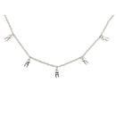 Man-Repeller Teeth Necklace in Silver