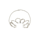 Man-Repeller Teeth Necklace in Silver