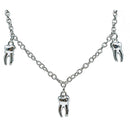 Man-Repeller Teeth Necklace in Silver