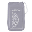 Mandala Yoga Mini Sport Towel | Quick Dry Towel with Pouch | 30" x 15"