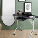 Foldable Manicure Table with Drawer and Wrist Cushion