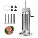 Manual Sausage Stuffer with 4 Tubes & 2 Speeds