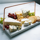 Marble + Rose Gold Iron Serving Plate | Desserts and Appetizers Display