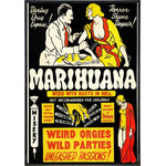 Marijuana "Roots In Hell" Film Poster Print