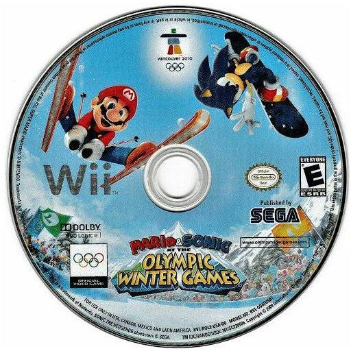 Sonic And The Olympic Winter Games Nintendo Winter Olympics Mario