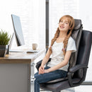 Massage Chair Pad with Heat and Vibration-Black