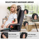 Massage Chair Pad with Heat and Vibration-Black