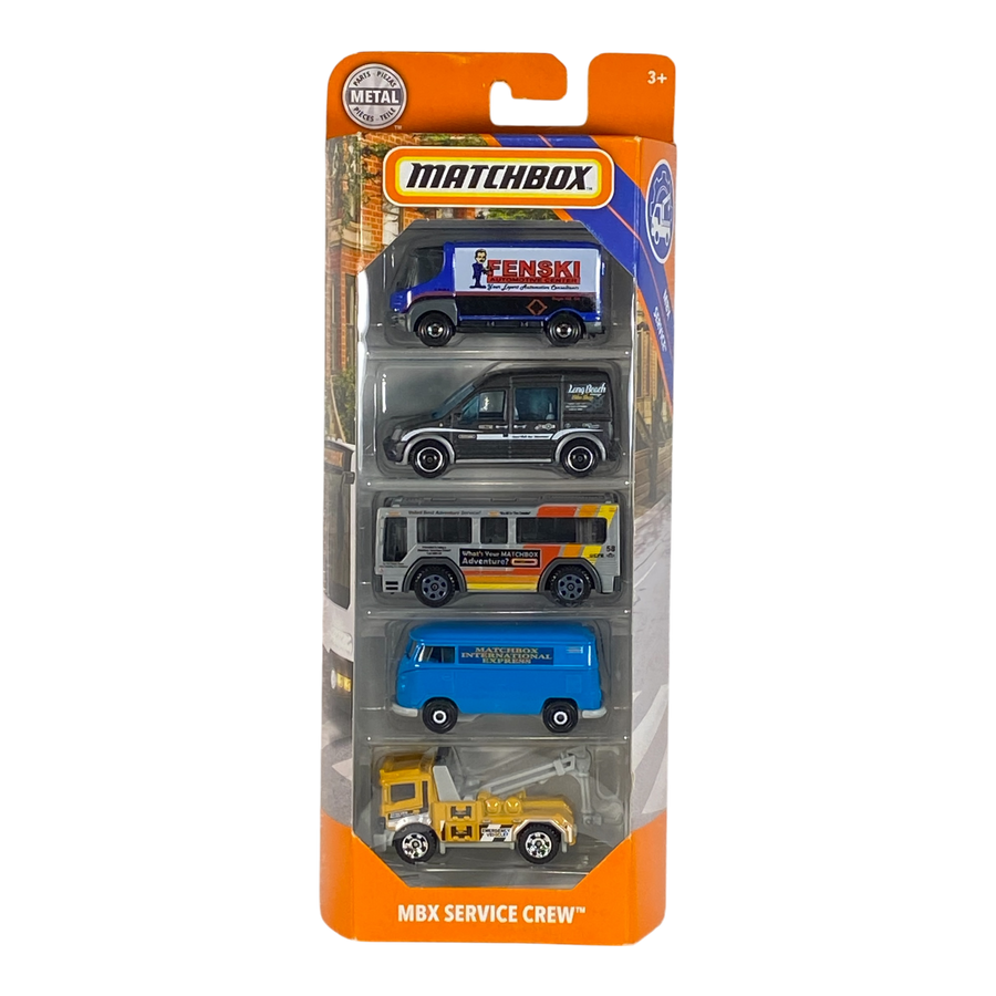 Matchbox MBX Service Crew | 5 Pack Edition