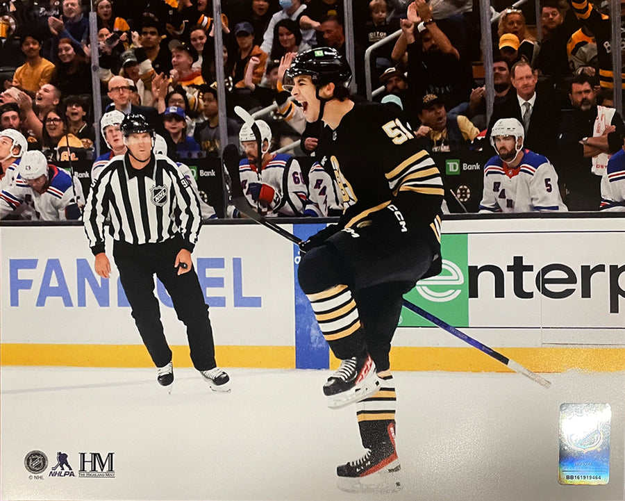 Matthew Poitras Celebration Boston Bruins 16