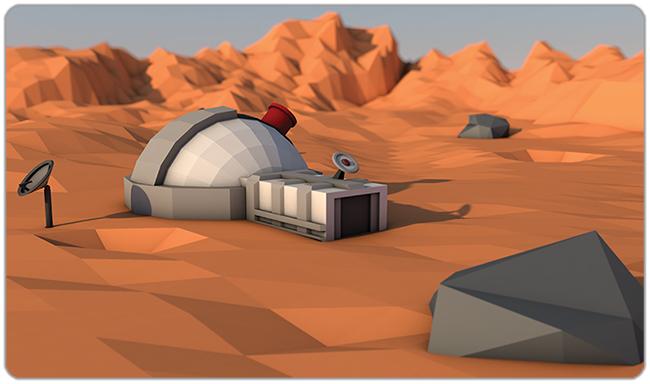 Mars Base 2 Playmat