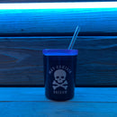 May Contain Poison Glass Double Old Fashioned with Lid and Straw | Halloween Spooky Tumbler