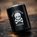 May Contain Poison Stainless Steel Tumbler | Halloween Skull Travel Tumbler | 12oz