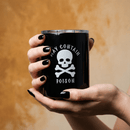 May Contain Poison Stainless Steel Tumbler | Halloween Skull Travel Tumbler | 12oz