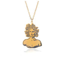 Medusa Pendant Necklace in Gold or Silver