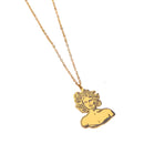 Medusa Pendant Necklace in Gold or Silver
