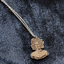 Medusa Pendant Necklace in Gold or Silver