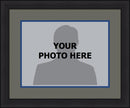 MLB Baseball Photo Picture Frame Kit - Toronto Blue Jays (Gray Matting, Blue Trim)