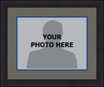 MLB Baseball Photo Picture Frame Kit - Toronto Blue Jays (Gray Matting, Blue Trim)