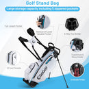 Men's Complete Golf Clubs and Bag Set-White