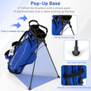 Men's Complete Golf Clubs and Bag Set with Headcovers and Putter-Blue